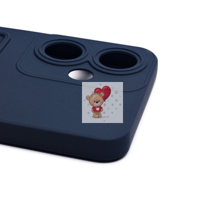 Чехол-накладка для OPPO A59 5G (темно-синий) - SC337 с картхолдером