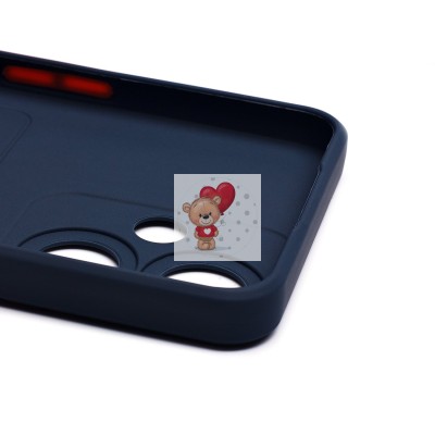 Чехол-накладка для OPPO A59 5G (темно-синий) - SC337 с картхолдером