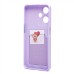 Чехол-накладка для OPPO A59 5G (светло-фиолетовый) - SC337 с картхолдером