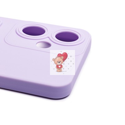 Чехол-накладка для OPPO A59 5G (светло-фиолетовый) - SC337 с картхолдером