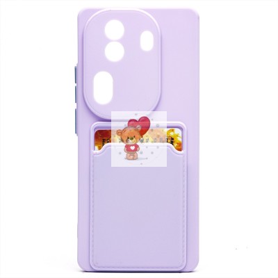 Чехол-накладка для OPPO Reno 11 Pro (светло-фиолетовый) - SC337 с картхолдером