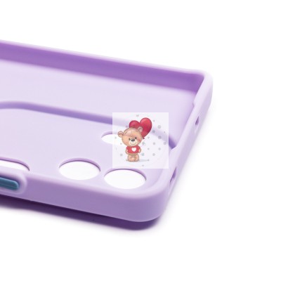 Чехол-накладка для OPPO Reno 11 Pro (светло-фиолетовый) - SC337 с картхолдером