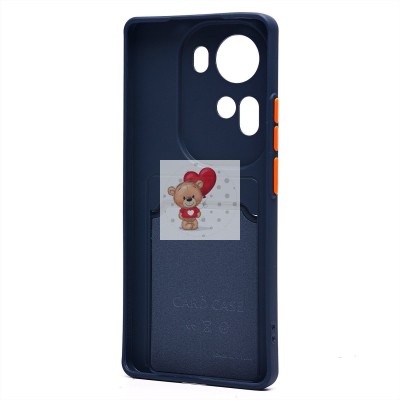 Чехол-накладка для OPPO Reno 11 (темно-синий) - SC337 с картхолдером Чехол-накладка для OPPO Reno 11 (темно-синий) - SC337 с картхолдером
