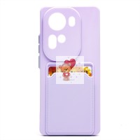 Чехол-накладка для OPPO Reno 11 (светло-фиолетовый) - SC337 с картхолдером Чехол-накладка для OPPO Reno 11 (светло-фиолетовый) - SC337 с картхолдером