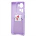 Чехол-накладка для OPPO Reno 11 (светло-фиолетовый) - SC337 с картхолдером Чехол-накладка для OPPO Reno 11 (светло-фиолетовый) - SC337 с картхолдером