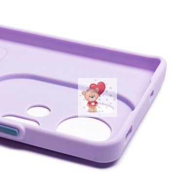 Чехол-накладка для OPPO Reno 11 (светло-фиолетовый) - SC337 с картхолдером Чехол-накладка для OPPO Reno 11 (светло-фиолетовый) - SC337 с картхолдером