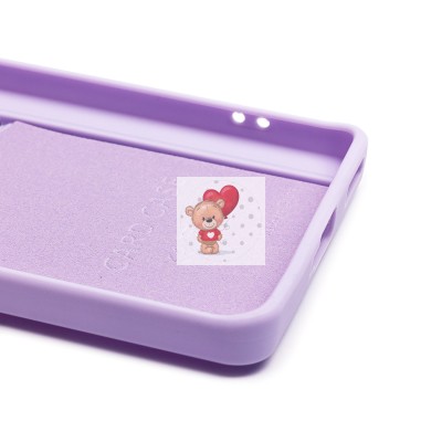 Чехол-накладка для OPPO Reno 11 (светло-фиолетовый) - SC337 с картхолдером Чехол-накладка для OPPO Reno 11 (светло-фиолетовый) - SC337 с картхолдером