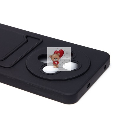 Чехол-накладка для OPPO Reno 12 F 4G (черный) - SC337 с картхолдером Чехол-накладка для OPPO Reno 12 F 4G (черный) - SC337 с картхолдером