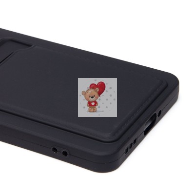 Чехол-накладка для OPPO Reno 12 F 4G (черный) - SC337 с картхолдером Чехол-накладка для OPPO Reno 12 F 4G (черный) - SC337 с картхолдером