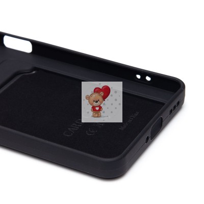 Чехол-накладка для OPPO Reno 12 F 4G (черный) - SC337 с картхолдером Чехол-накладка для OPPO Reno 12 F 4G (черный) - SC337 с картхолдером