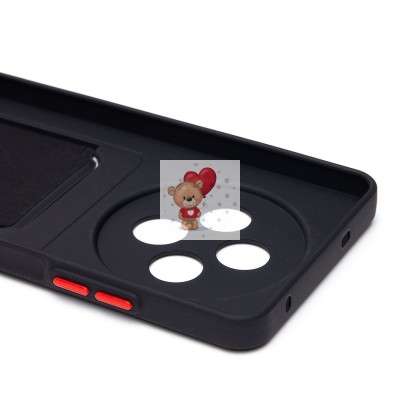 Чехол-накладка для OPPO Reno 12 F 4G (черный) - SC337 с картхолдером Чехол-накладка для OPPO Reno 12 F 4G (черный) - SC337 с картхолдером