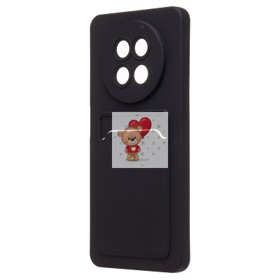 Чехол-накладка для Realme 12 5G (черный) - SC337 с картхолдером