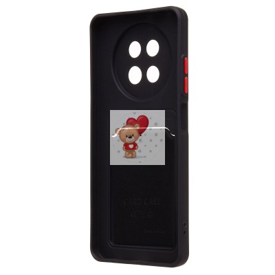 Чехол-накладка для Realme 12 5G (черный) - SC337 с картхолдером