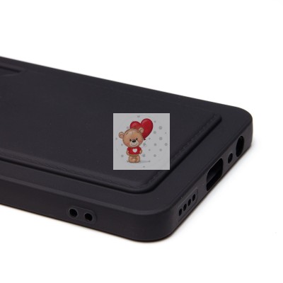 Чехол-накладка для Realme 12 5G (черный) - SC337 с картхолдером