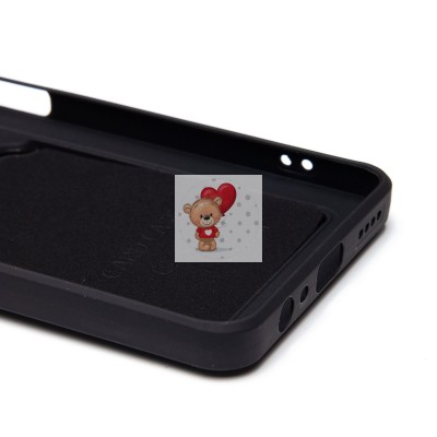 Чехол-накладка для Realme 12 5G (черный) - SC337 с картхолдером