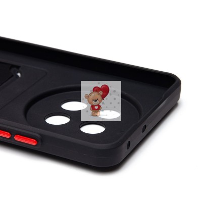 Чехол-накладка для Realme 12 5G (черный) - SC337 с картхолдером