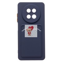 Чехол-накладка для Realme 12 5G (темно-синий) - SC337 с картхолдером Чехол-накладка для Realme 12 5G (темно-синий) - SC337 с картхолдером