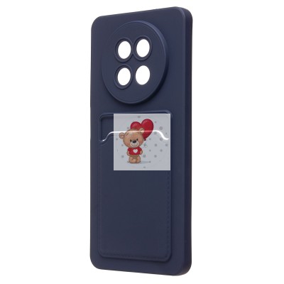 Чехол-накладка для Realme 12 5G (темно-синий) - SC337 с картхолдером Чехол-накладка для Realme 12 5G (темно-синий) - SC337 с картхолдером