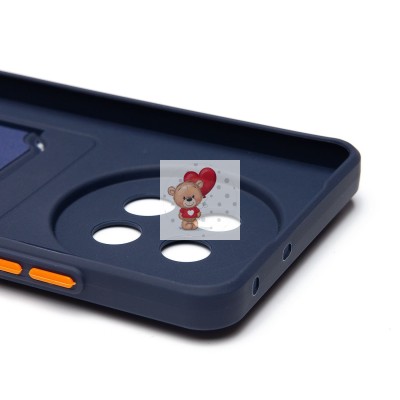 Чехол-накладка для Realme 12 5G (темно-синий) - SC337 с картхолдером Чехол-накладка для Realme 12 5G (темно-синий) - SC337 с картхолдером