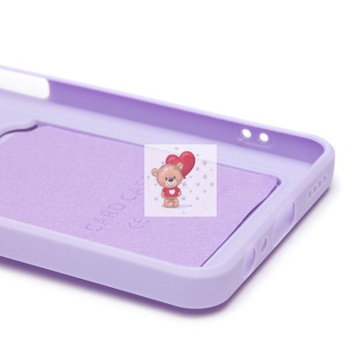 Чехол-накладка для Realme 12 5G (светло-фиолетовый) - SC337 с картхолдером