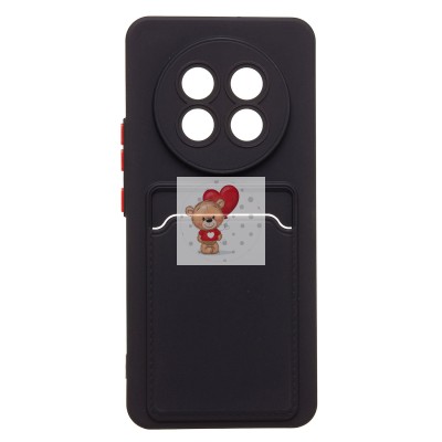 Чехол-накладка для Realme 13 Pro 5G Global (черный) - SC337 с картхолдером