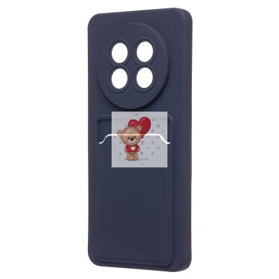 Чехол-накладка для Realme 13 Pro 5G Global (темно-синий) - SC337 с картхолдером