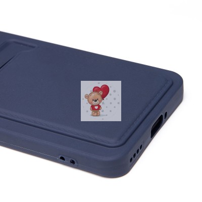 Чехол-накладка для Realme 13 Pro 5G Global (темно-синий) - SC337 с картхолдером