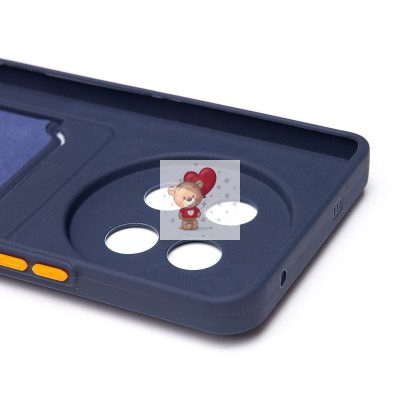 Чехол-накладка для Realme 13 Pro 5G Global (темно-синий) - SC337 с картхолдером