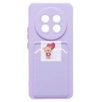 Чехол-накладка для Realme 13 Pro 5G Global (светло-фиолетовый) - SC337 с картхолдером Чехол-накладка для Realme 13 Pro 5G Global (светло-фиолетовый) - SC337 с картхолдером