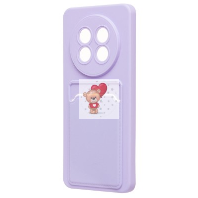 Чехол-накладка для Realme 13 Pro 5G Global (светло-фиолетовый) - SC337 с картхолдером Чехол-накладка для Realme 13 Pro 5G Global (светло-фиолетовый) - SC337 с картхолдером