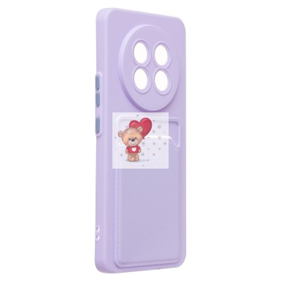 Чехол-накладка для Realme 13 Pro 5G Global (светло-фиолетовый) - SC337 с картхолдером Чехол-накладка для Realme 13 Pro 5G Global (светло-фиолетовый) - SC337 с картхолдером