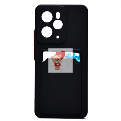 Чехол-накладка для Realme 14 5G Global (черный) - SC337 с картхолдером