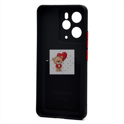 Чехол-накладка для Realme 14 5G Global (черный) - SC337 с картхолдером