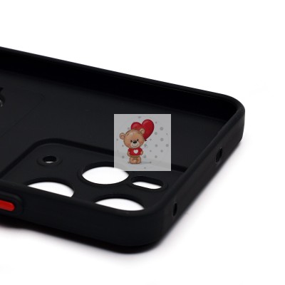 Чехол-накладка для Realme 14 5G Global (черный) - SC337 с картхолдером