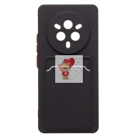 Чехол-накладка для Realme 14 Pro (черный) - SC337 с картхолдером