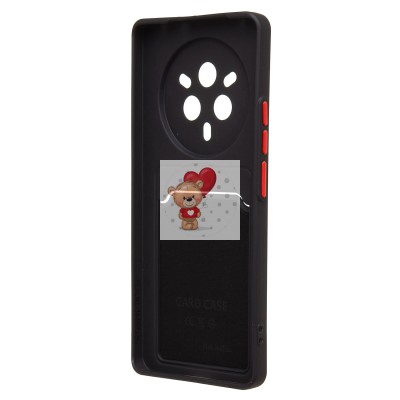 Чехол-накладка для Realme 14 Pro (черный) - SC337 с картхолдером