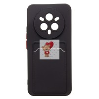 Чехол-накладка для Realme 14 Pro+ (черный) - SC337 с картхолдером