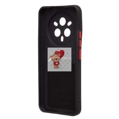 Чехол-накладка для Realme 14 Pro+ (черный) - SC337 с картхолдером