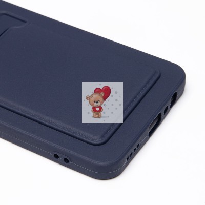 Чехол-накладка для Realme C61 4G Global (темно-синий) - SC337 с картхолдером