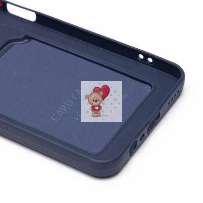 Чехол-накладка для Realme C61 4G Global (темно-синий) - SC337 с картхолдером