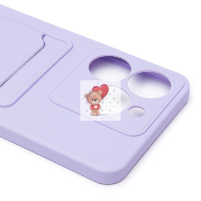 Чехол-накладка для Realme C61 4G Global (светло-фиолетовый) - SC337 с картхолдером