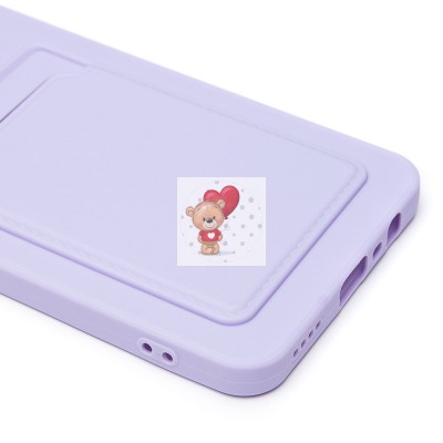 Чехол-накладка для Realme C61 4G Global (светло-фиолетовый) - SC337 с картхолдером