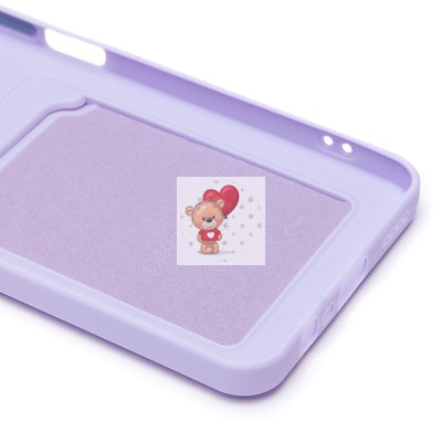 Чехол-накладка для Realme C61 4G Global (светло-фиолетовый) - SC337 с картхолдером