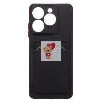 Чехол-накладка для Realme C63 4G (черный) - SC337 с картхолдером Чехол-накладка для Realme C63 4G (черный) - SC337 с картхолдером