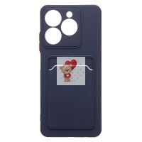 Чехол-накладка для Realme C63 4G (темно-синий) - SC337 с картхолдером Чехол-накладка для Realme C63 4G (темно-синий) - SC337 с картхолдером