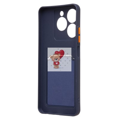 Чехол-накладка для Realme C63 4G (темно-синий) - SC337 с картхолдером Чехол-накладка для Realme C63 4G (темно-синий) - SC337 с картхолдером