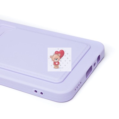 Чехол-накладка для Realme C63 4G (светло-фиолетовый) - SC337 с картхолдером