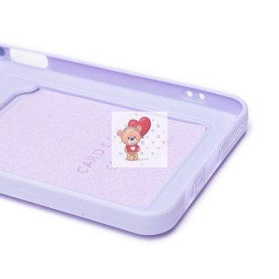 Чехол-накладка для Realme C63 4G (светло-фиолетовый) - SC337 с картхолдером