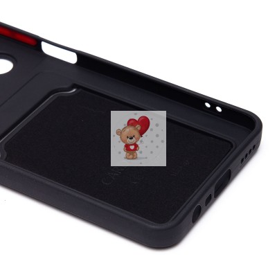 Чехол-накладка для Realme C65 (черный) - SC337 с картхолдером