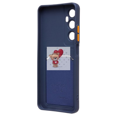 Чехол-накладка для Realme C65 (темно-синий) - SC337 с картхолдером Чехол-накладка для Realme C65 (темно-синий) - SC337 с картхолдером